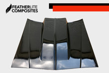 Load image into Gallery viewer, Black fiberglass Monte Carlo SS Hood by Featherlite Composites.