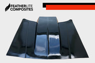 Black Regal Bubble Hood made by Featherlite Composites. Made of fiberglass.