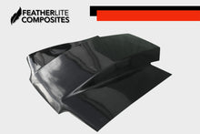 Load image into Gallery viewer, Black Fiberglass hood for Foxbody Mustang by Featherlite Composites