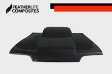 Load image into Gallery viewer, Black Fiberglass hood for Foxbody Mustang by Featherlite Composites