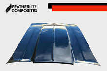 Load image into Gallery viewer, Black Camaro Hood made by Featherlite Composites. Made of fiberglass.