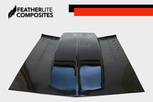 Load image into Gallery viewer, Black Camaro Hood made by Featherlite Composites. Made of fiberglass.