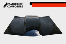 Load image into Gallery viewer, Black 3rd Gen Camaro Hood made by Featherlite Composites. Made of fiberglass.