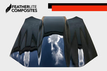 Load image into Gallery viewer, Black 4th Gen Camaro Hood made by Featherlite Composites. Made of fiberglass.