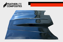 Load image into Gallery viewer, Black Regal Straight Hood made by Featherlite Composites. Made of fiberglass.

