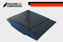 Load image into Gallery viewer, Black Fiberglass Stock Foxbody Hood - 4 eye By Featherlite Composites