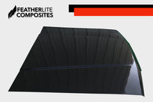 Load image into Gallery viewer, Black Fiberglass Stock Foxbody Hood - 4 eye By Featherlite Composites