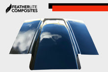 Load image into Gallery viewer, Black Foxbody Bubble Hood for 4 eye foxbody made by Featherlite Composites. Made of fiberglass.