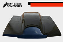 Load image into Gallery viewer, Black Foxbody Bubble Hood for 4 eye foxbody made by Featherlite Composites. Made of fiberglass.