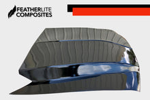 Load image into Gallery viewer, Black Chrysler 300 Hood made by Featherlite Composites. Made of fiberglass.
