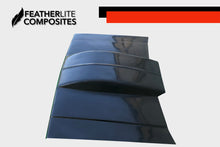 Load image into Gallery viewer, Black Chevrolet C10 Hood made by Featherlite Composites. Made of fiberglass.