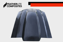 Load image into Gallery viewer, Black Fiberglass 2013-2014 mustang hood By Featherlite Composites

