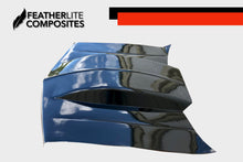 Load image into Gallery viewer, Black S10 V Shape - Pilot Hood by Featherlite Composites.  Made of  fiberglass.  
