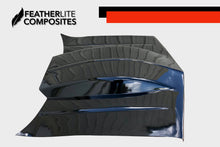Load image into Gallery viewer, Black S10 V Shape - Pilot Hood by Featherlite Composites.  Made of  fiberglass.