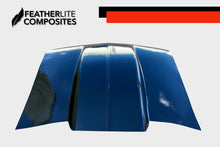 Load image into Gallery viewer, Black second gen S10 Hood by Featherlite Composites.  Made of  fiberglass.