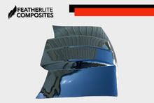Load image into Gallery viewer, Black second gen S10 Hood by Featherlite Composites.  Made of  fiberglass.