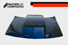 Load image into Gallery viewer, Black second gen S10 Hood by Featherlite Composites.  Made of  fiberglass.