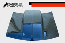 Load image into Gallery viewer, Black second gen S10 Hood by Featherlite Composites.  Made of  fiberglass.