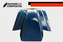 Load image into Gallery viewer, Black SN95 Mustang Hood made by Featherlite Composites. Made of fiberglass.