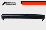 Black fiberglass rear bumper for Malibu wagons made by Featherlite Composites