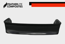 Load image into Gallery viewer, Black fiberglass front bumper for Foxbody Mustang made by Featherlite Composites.

