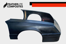 Load image into Gallery viewer, Black fiberglass front end for fox eye foxbody mustang made by Featherlite Composites
