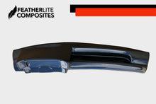 Load image into Gallery viewer, Black fiberglass dash for Foxbody Mustang made by Featherlite Composites.
