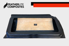 Load image into Gallery viewer, Inside of black fiberglass door for Monte Carlo SS made by Featherlite Composites