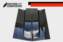 Load image into Gallery viewer, Black Camaro Hood made by Featherlite Composites. Made of fiberglass.
