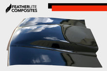 Load image into Gallery viewer, Black Foxbody Bubble Hood made by Featherlite Composites. Made of fiberglass.
