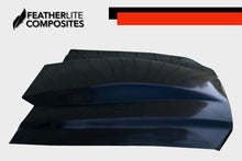 Load image into Gallery viewer, Black Fiberglass 2013-2014 mustang hood By Featherlite Composites
