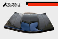 Black S10 V Shape - Pilot Hood by Featherlite Composites.  Made of  fiberglass.  