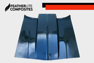 Black Hood for the 81-87 Malibu by Featherlite Composites.  Made of  fiberglass.  