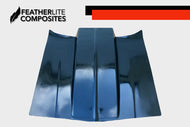 Black Hood for the 81-87 Malibu by Featherlite Composites.  Made of  fiberglass.