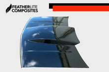Load image into Gallery viewer, Black Chevy 1500 Hood for years 88-98 by Featherlite Composites.  Made of  fiberglass.  
