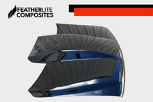 Load image into Gallery viewer, Black Chevy 1500 Hood for years 99-02 by Featherlite Composites.  Made of  fiberglass.  
