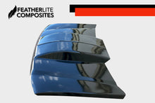 Load image into Gallery viewer, Black Chevy 1500 Hood for years 03-05 by Featherlite Composites.  Made of  fiberglass.  
