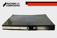 Black fiberglass decklid for buick regal made by Featherlite Composites