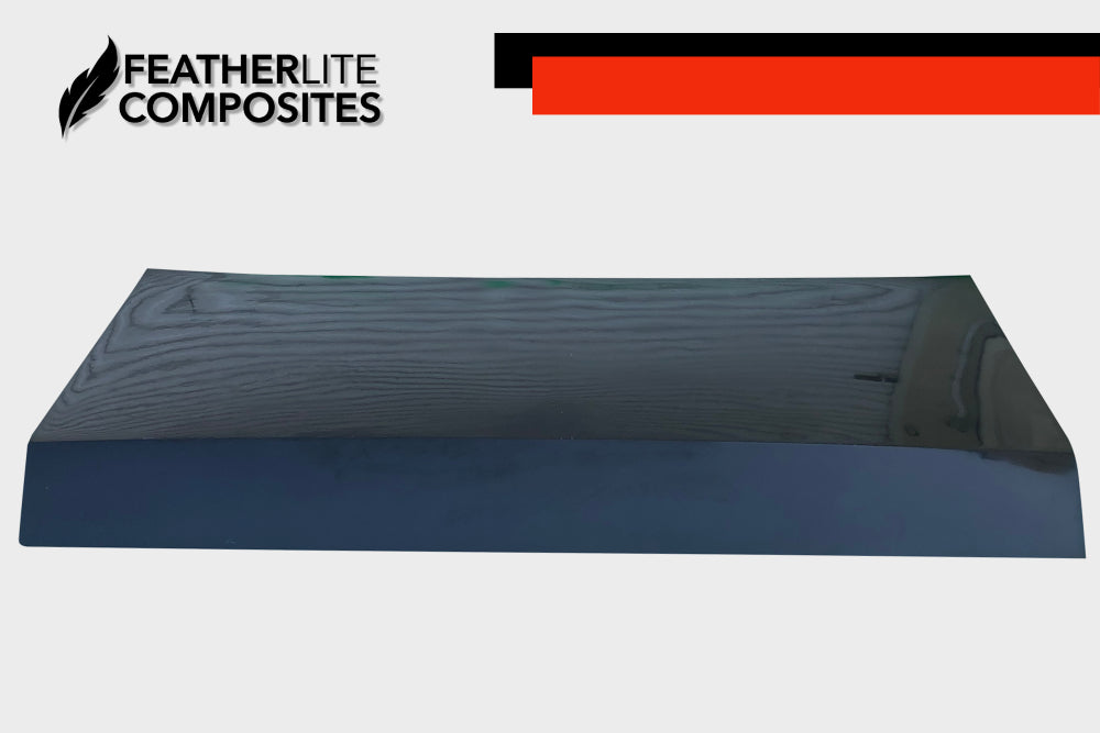Black Fiberglass 81-88 Cutlass 4 door decklid By Featherlite Composites