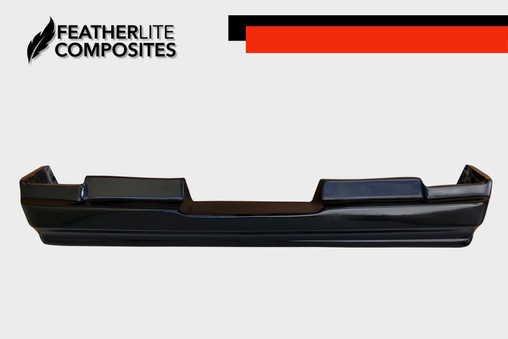 Black fiberglass rear bumper for 78-80 Cutlass made by Featherlite Composites