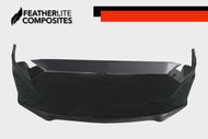Black fiberglass front bumper for Ford Mustang 2018+ made by Featherlite Composites