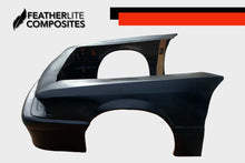 Load image into Gallery viewer, Black fiberglass front end for Foxbody Mustang made by Featherlite Composites.

