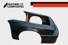 Load image into Gallery viewer, Black fiberglass front end for Foxbody Mustang made by Featherlite Composites.
