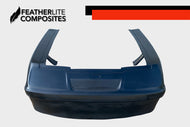 Black fiberglass front end for fox eye foxbody mustang made by Featherlite Composites