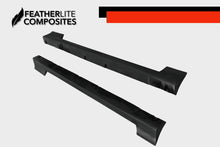 Load image into Gallery viewer, Black Fiberglass Camaro 4th gen sideskirts By Featherlite Composites
