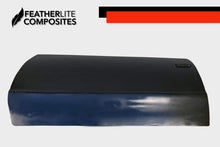 Load image into Gallery viewer, Outside of Black fiberglass door for Malibu made by Featherlite Composites
