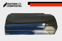Load image into Gallery viewer, Outside of black fiberglass door for Monte Carlo SS made by Featherlite Composites 
