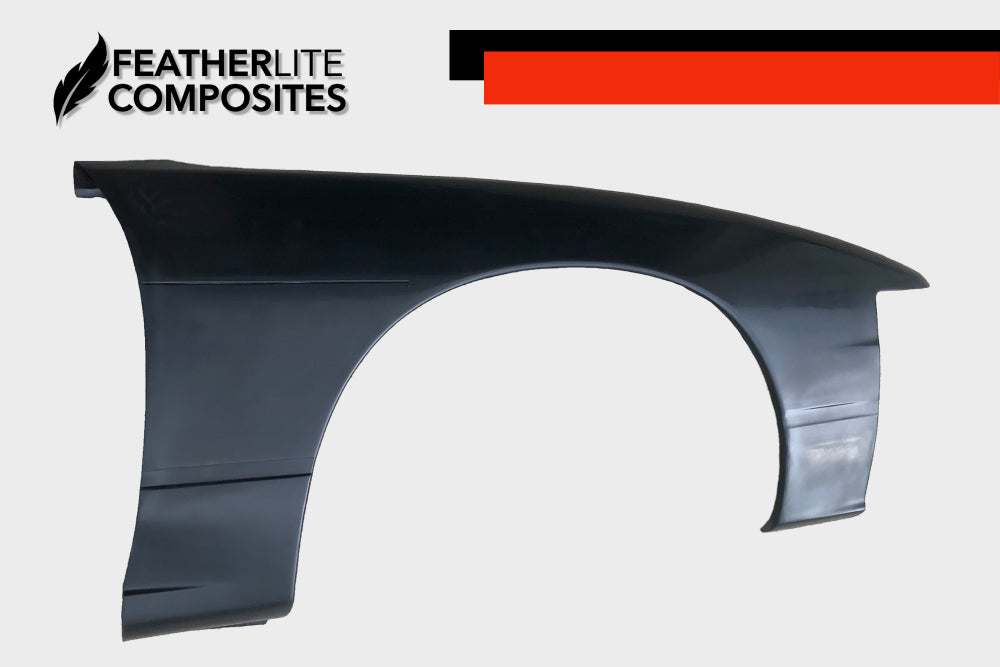 Fiberglass Nissan 240sx S13 Fenders by Featherlite Composites