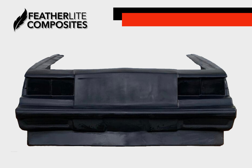 Black fiberglass front end for Buick Regal by Featherlite Composites