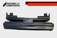 Black fiberglass front and rear bumper for 81-87 Regal made by Featherlite Composites